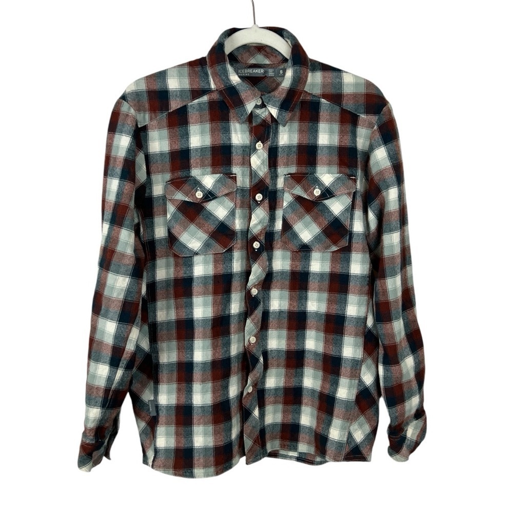 Icebreaker Merino Wool Plaid Flannel Shirt